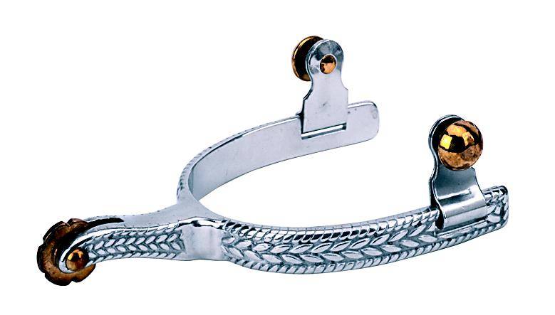 Weaver Leather Ladies' Roping Spurs With  Engraved Band