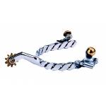 Weaver Leather Ladies' Roping Spurs W/Twisted Band