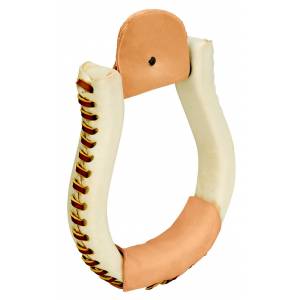 Weaver Leather Rawhide Covered Oxbow Stirrups