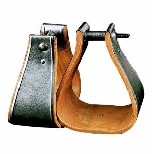 Weaver Leather Wooden Bound Military Stirrups