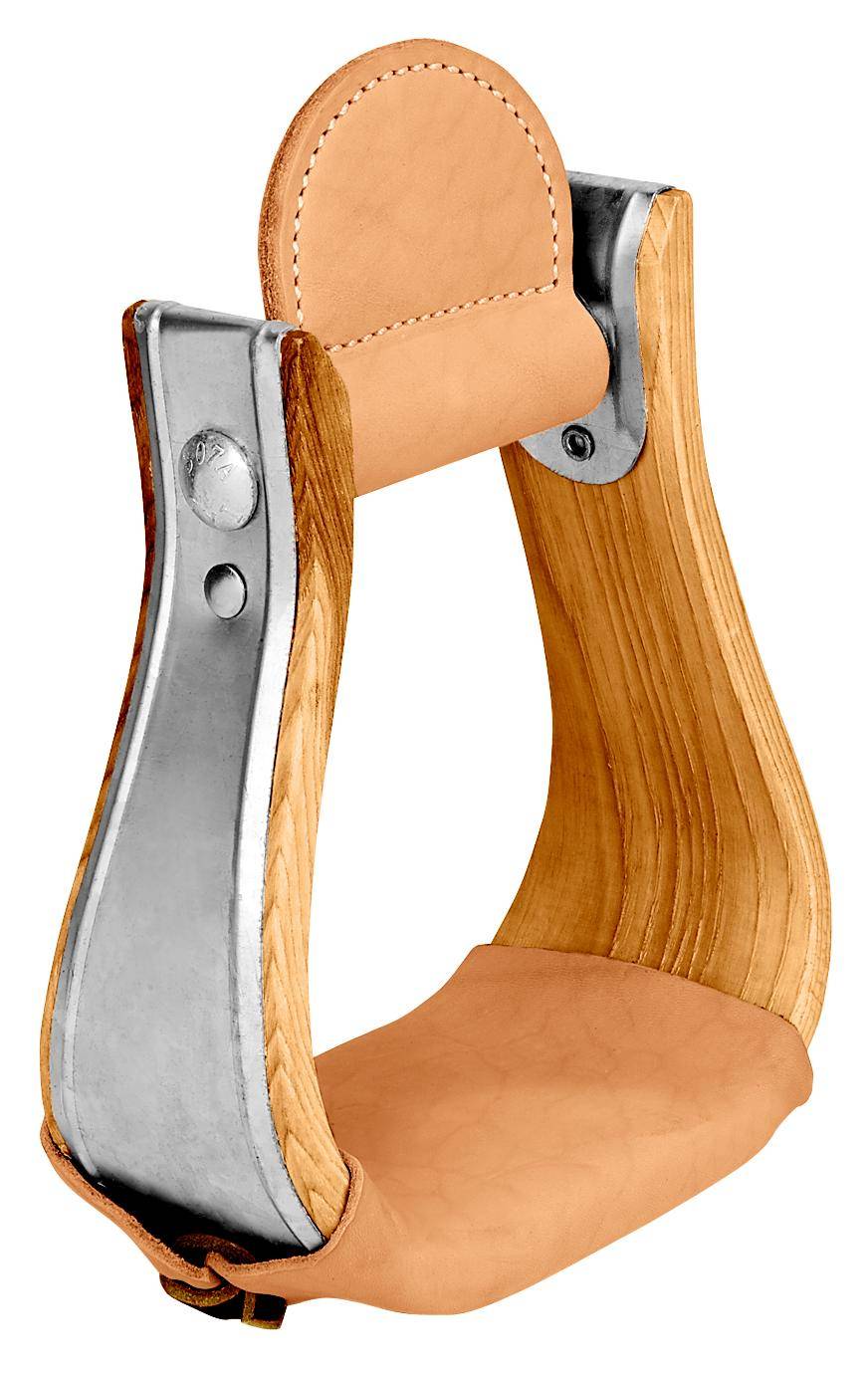 Weaver Leather Wooden Bell Stirrup With Leather Treads