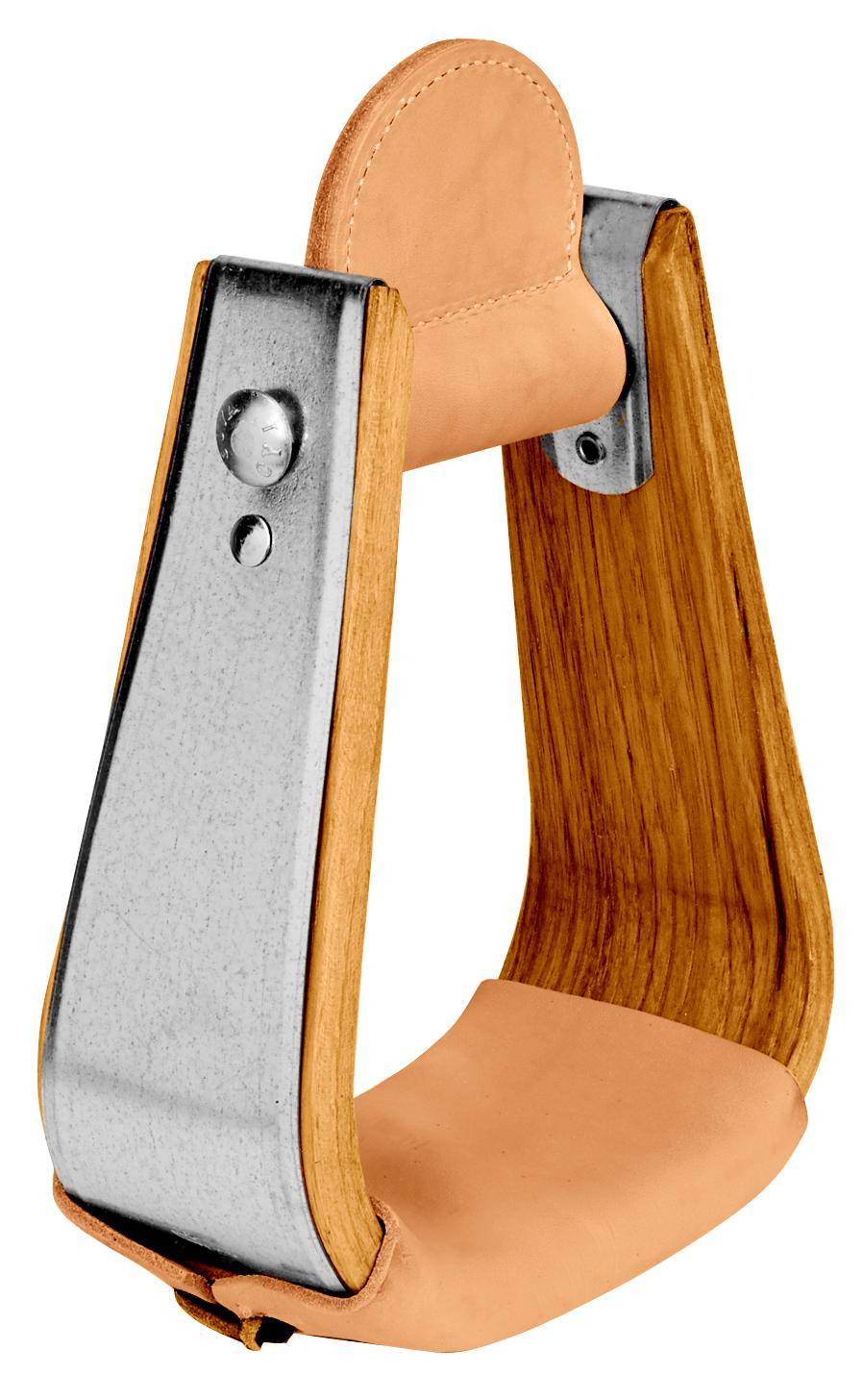 Weaver Leather Wooden Deep Roper Stirrup With Leather Treads
