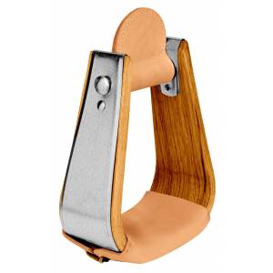 Weaver Leather Wooden Deep Roper Stirrup With Leather Treads