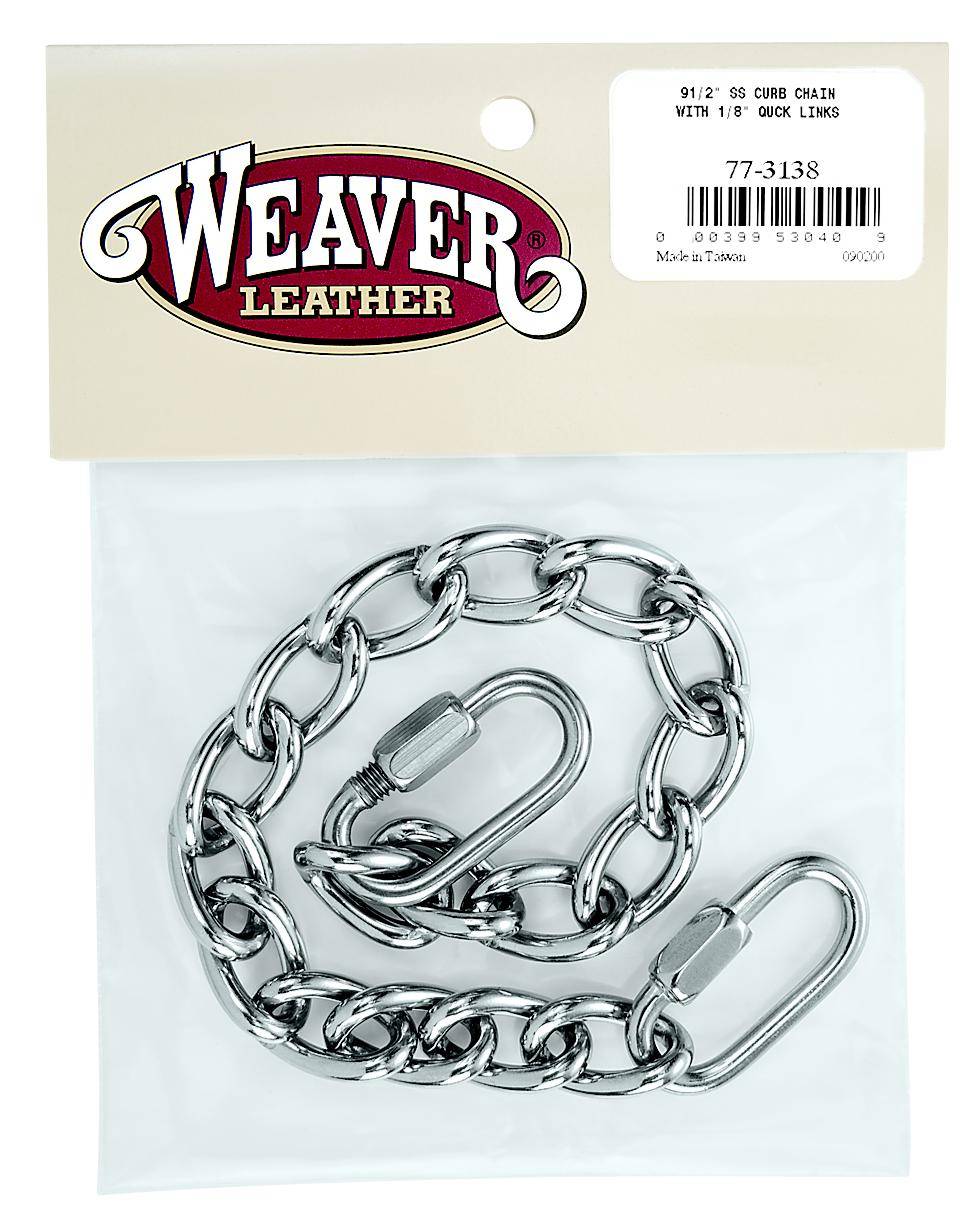 Weaver Leather Curb Chain With  Quick Links