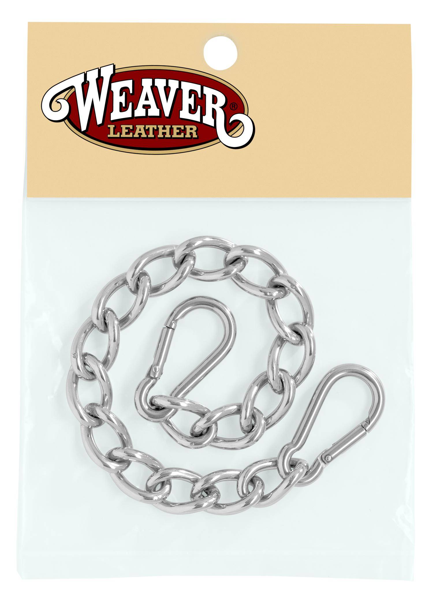 Weaver Leather Curb Chain With Sfty Spring Snaps