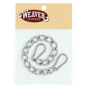 Weaver Leather Curb Chain With Sfty Spring Snaps