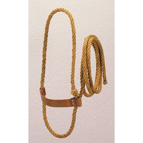 Weaver Leather Sisal Rope Halter with Harness Leather Noseband