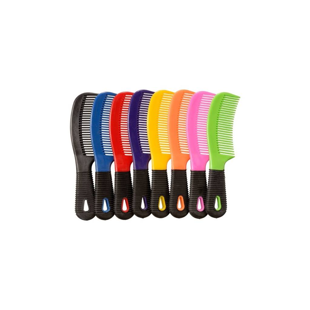 Tough-1 Rubber Grip Tail/Mane Combs - 12 Pack