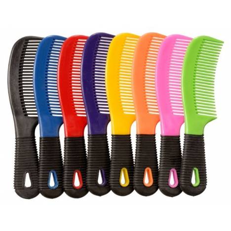 Tough-1 Rubber Grip Tail/Mane Combs - 12 Pack