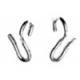 Curb Hooks Stainless Pair