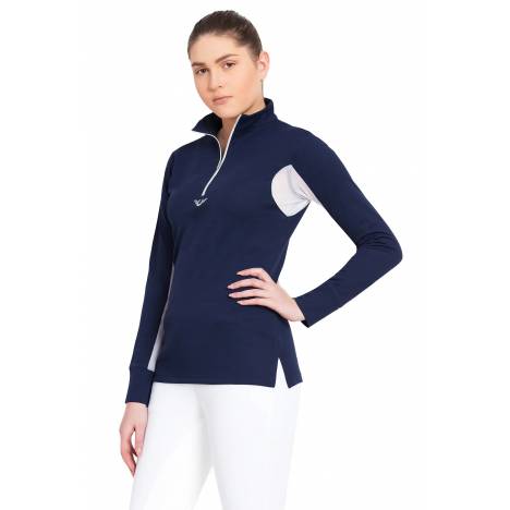 TuffRider Ladies Ventilated Technical Long Sleeve Sport Shirt