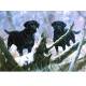 At Your Service (Labrador Retrievers) Blank Greeting Cards - 6 Pack