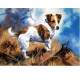 At Work (Jack Russell) Blank Greeting Cards - 6 Pack