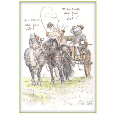 You Should Have Gone Right Greeting Card - Pack of 6