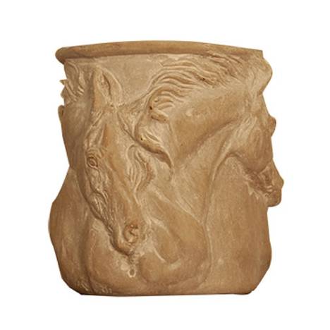 Horse Motif Planter Pot