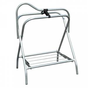 Folding Saddle Stand Deluxe - Silver