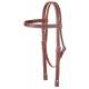 Tough-1 Western Leather Browband Draft Headstall