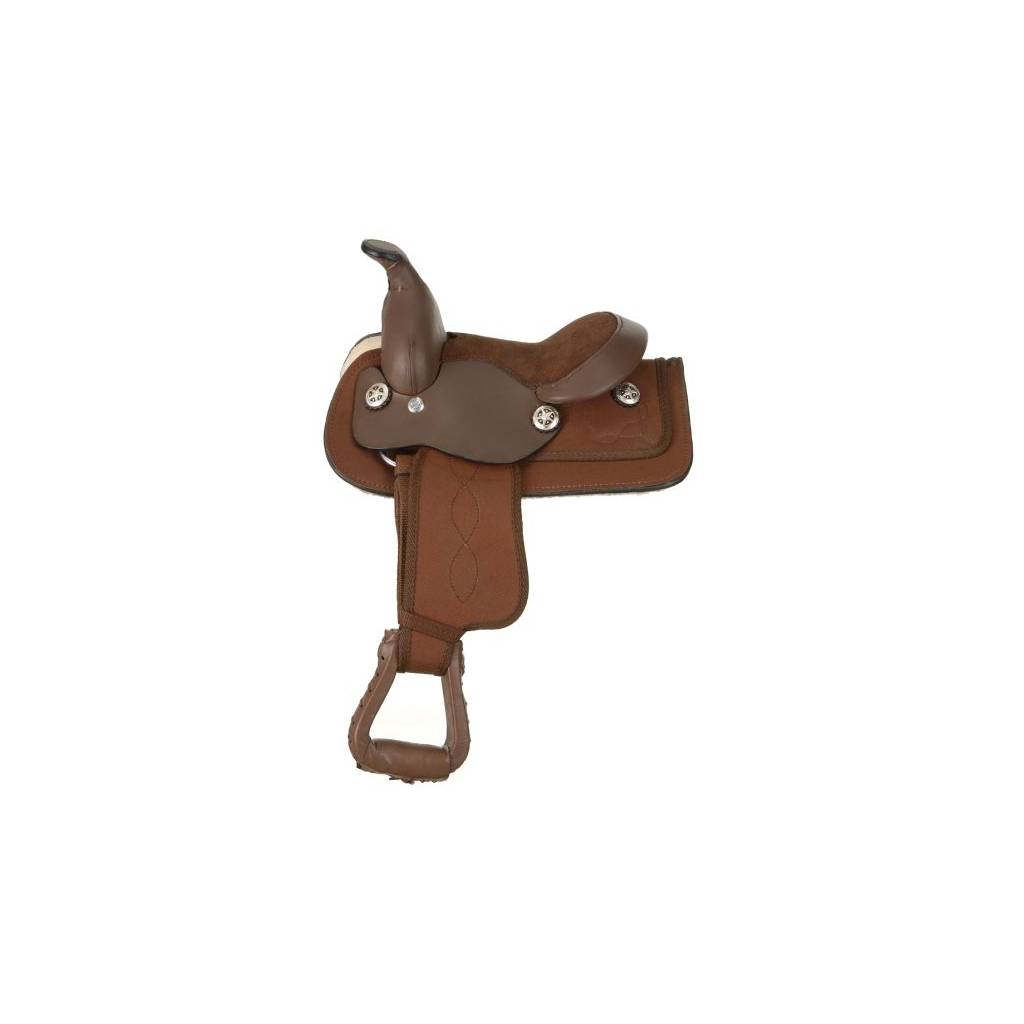 King Series Miniature Synthetic Western Saddle