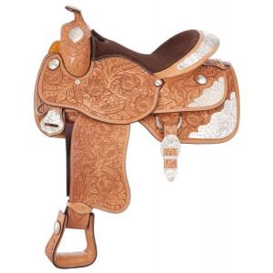 Silver Royal Youth Grand Majestic Silver Show Saddle
