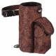 Tough-1 Bottle Holder/Cell Phone Combo Pouch - Tooled Leather Print