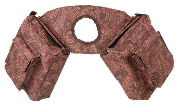 Tough-1 Horn Bag - Tooled Leather Print