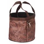 Tough-1 Final Touches Grooming Caddy - Tooled Leather Print