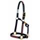 Basketweave Overlay Adjustable Chin and Throat Snap Halter, 1