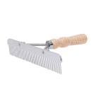 Blunt Tooth Comb with  Wood Handle & Stainless Steel Replaceable Blade