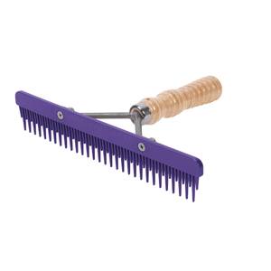 Weaver Livestock Fluffer Comb with Wood Handle and Replaceable Plastic Blade