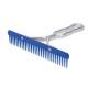 Skip Tooth Comb with Aluminum Handle and Replaceable Blue Plastic Blade