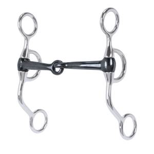 Weaver Professional Sweet Iron Snaffle with  Copper Inlay Argentine Bit