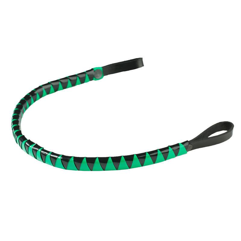 11508-BL/GR-M Finntack Braided Browband sku 11508-BL/GR-M