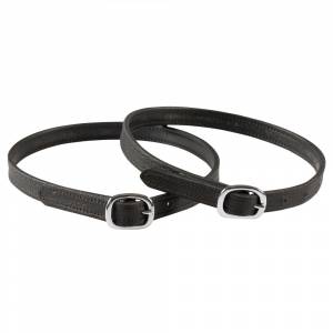 Horze Exclusive Spur Straps - Black - Sold in Pairs