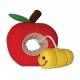 Dogit Plush Worm - Red Apple