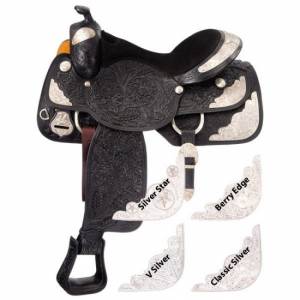 Silver Royal Grand Majestic Youth Show Saddle Package - V Silver