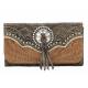 AMERICAN WEST Heart of Gold Ladies Tri-Fold Wallet