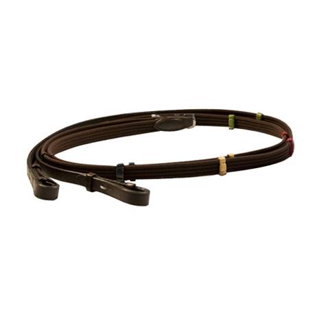 Exselle Elite Web Reins with Colored Stops