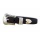 Perri's Leather Bracelet with  Silver Buckle