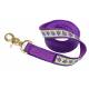 Perri's Ribbon Dog Leash - Purple Turtles