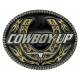 Montana Silversmiths Cowboy Up Attitude on Fire Belt Buckle