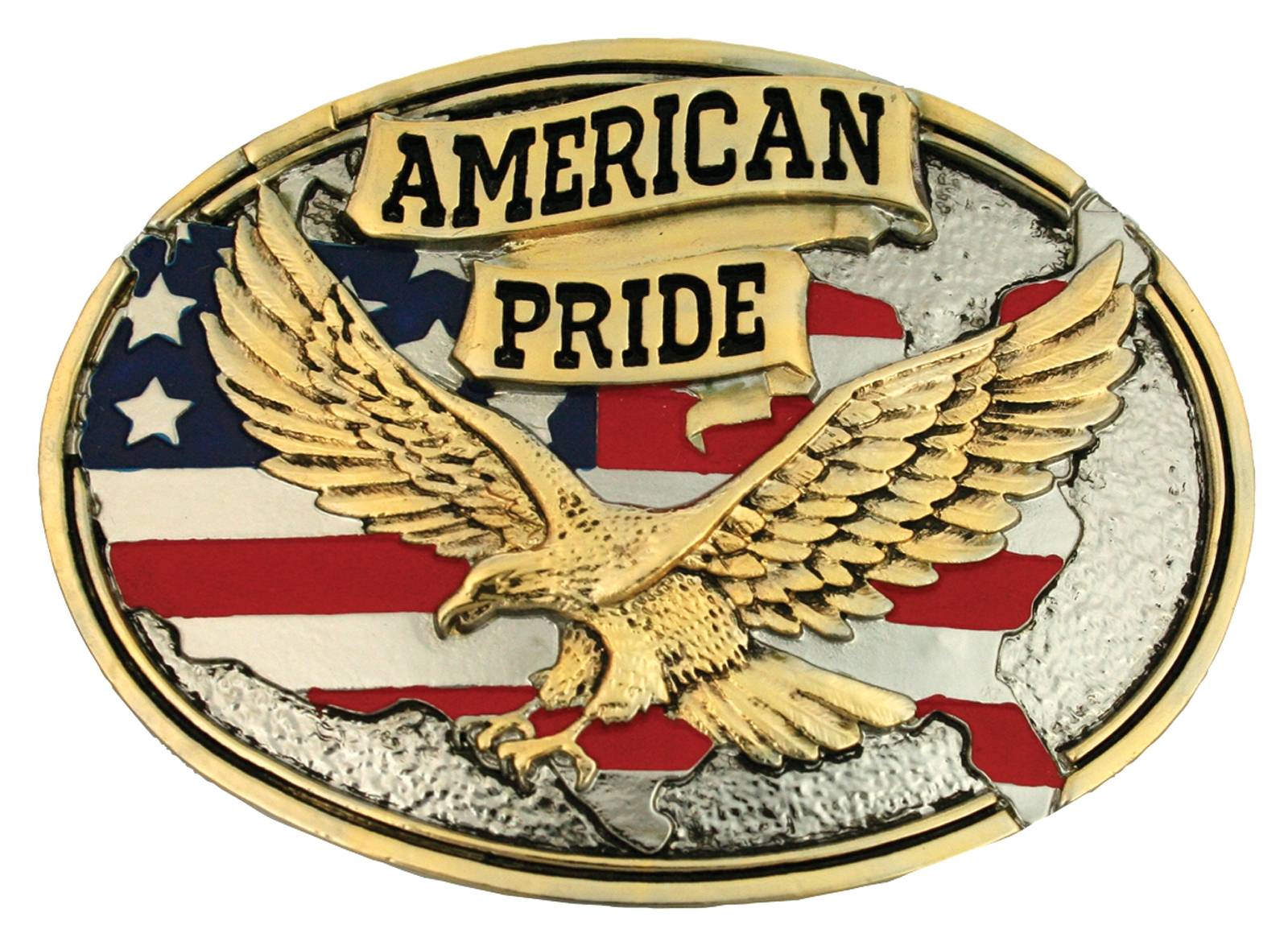 Montana Silversmiths American Pride Attitude Belt Buckle