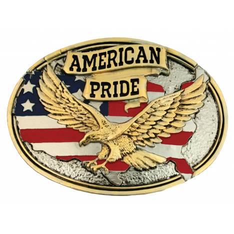 Montana Silversmiths American Pride Attitude Belt Buckle