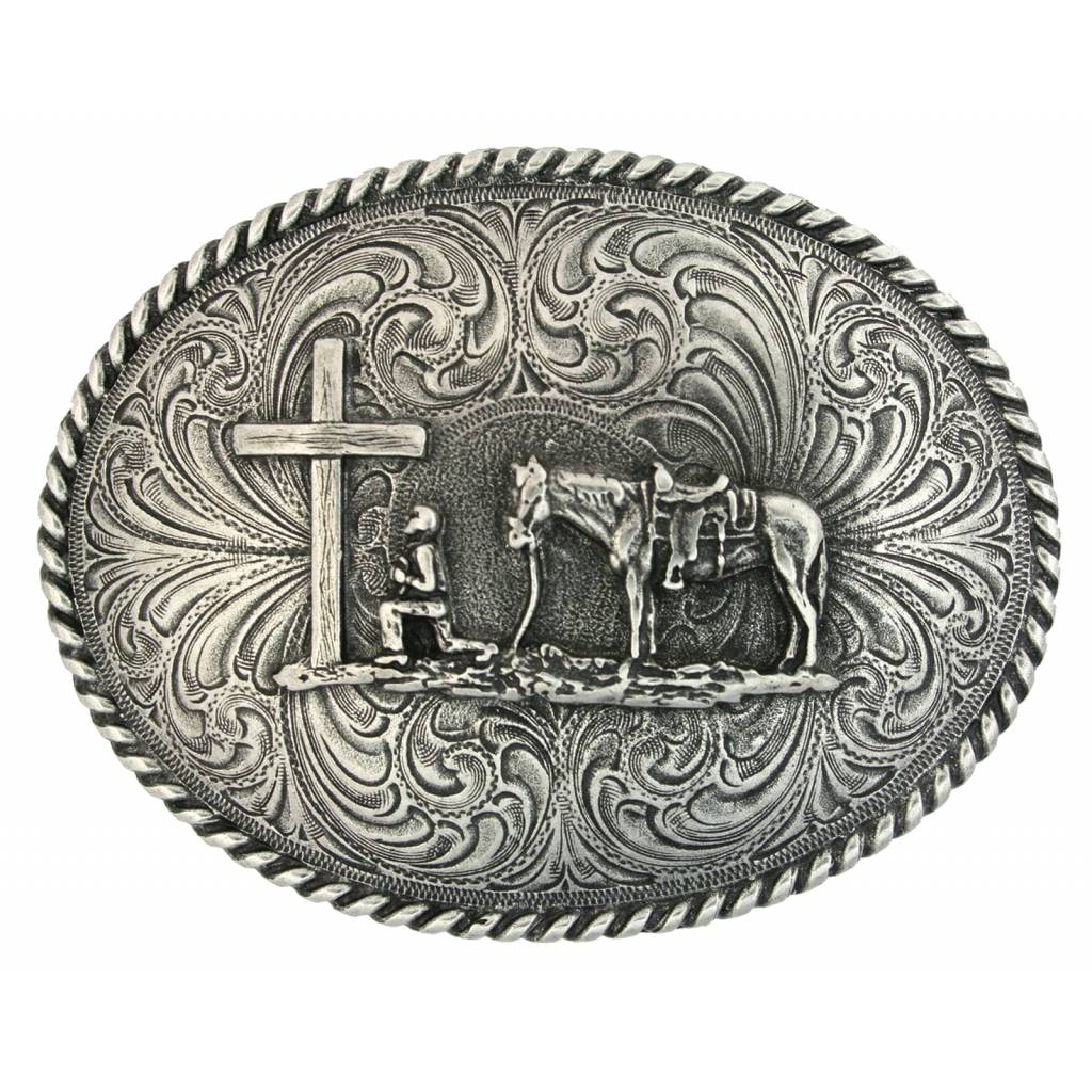 Montana Silversmiths Christian Cowboy Attitude Belt Buckle