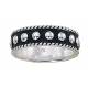 Montana Silversmiths Silver Beads on Black Band Ring