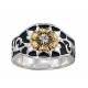 Montana Silversmiths Prairie Rose In Gold Solitaire Ring