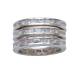 Montana Silversmiths Silver Channels Triple Stack Ring