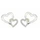 Montana Silversmiths Hanging Crystal Heart Earrings