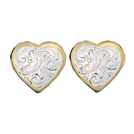 Montana Silversmiths Classic Montana Heart Earrings