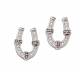 Montana Silversmiths Horseshoes and Rings Post Earrings