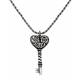 Montana Silversmiths Key To My Heart Antiqued Filigree Necklace